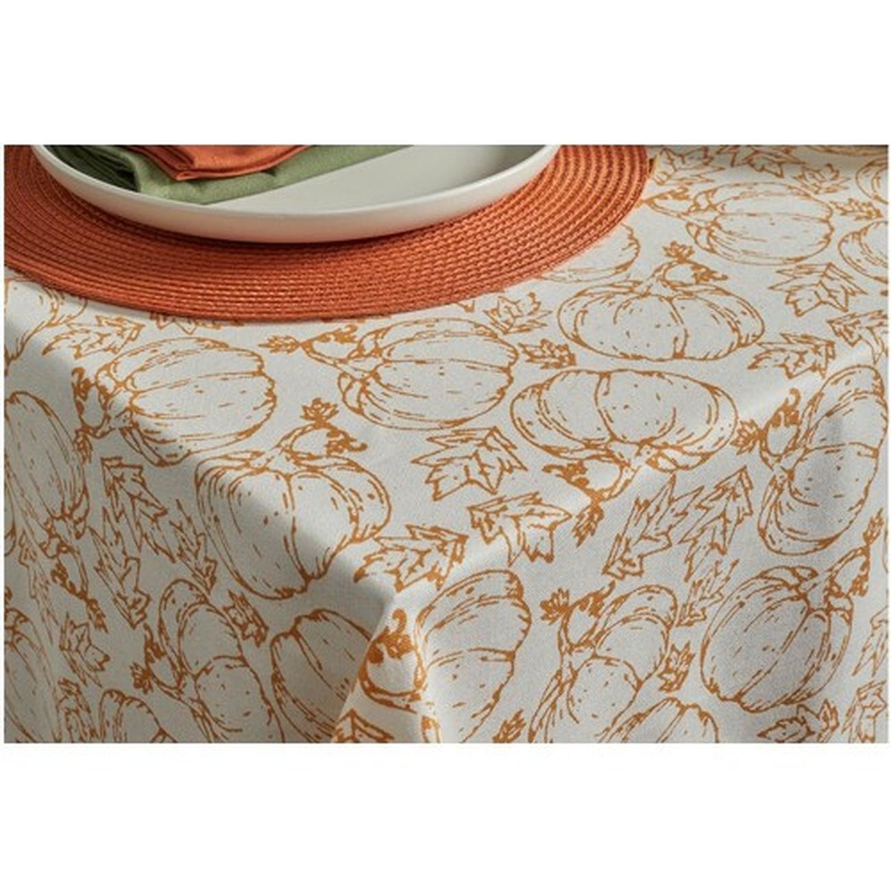 walton-co-pumpkin-tablecloth-130-x-180-cm - Walton & Co Pumpkin Tablecloth 130x180cm 