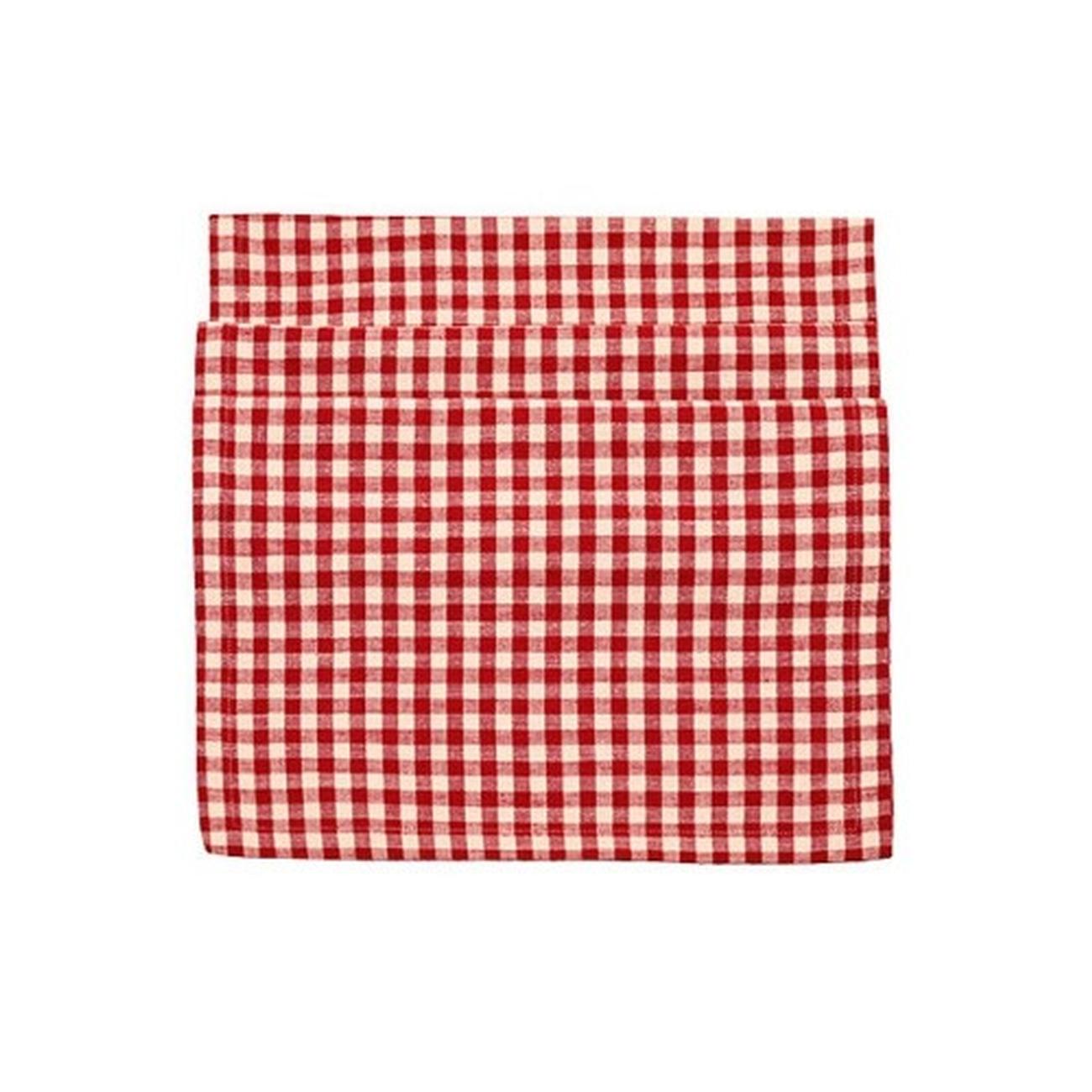 walton-co-runner-red-gingham-40-x-180cm - Walton & Co Red Gingham Runner 40x180cm