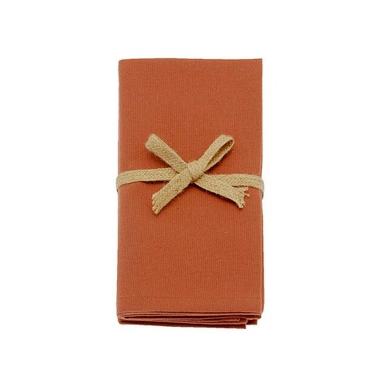 walton-napkin-set-4-burnt-orange-43x43cm - Walton & Co Burnt Orange Napkin Set of 4 