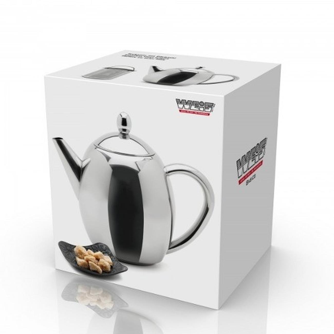 weis-classic-ss-teapot-filter-500ml - Classic Stainless Steel Teapot Inc. Filter 500ml