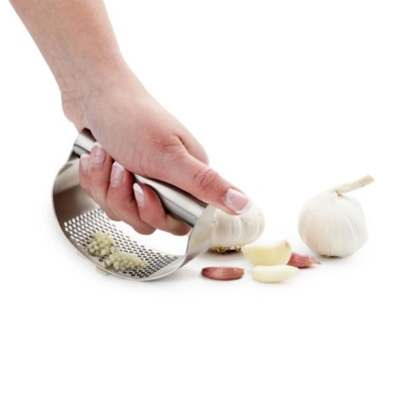 weis-ss-garlic-press - Weis Stainless Steel Garlic Press