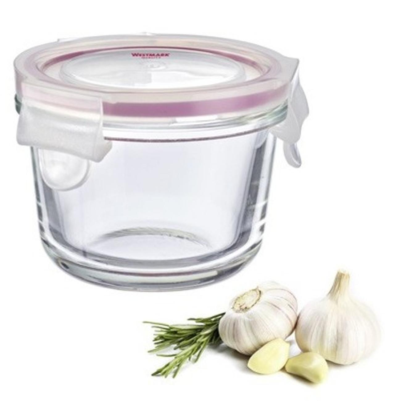 Mepal Easy Clip Glass Food Storage Box-Nordic Sage