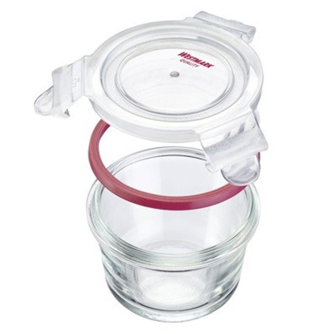 westmark-round-glass-food-storage-box150ml - Westmark Round Glass Food Storage Box 150ml