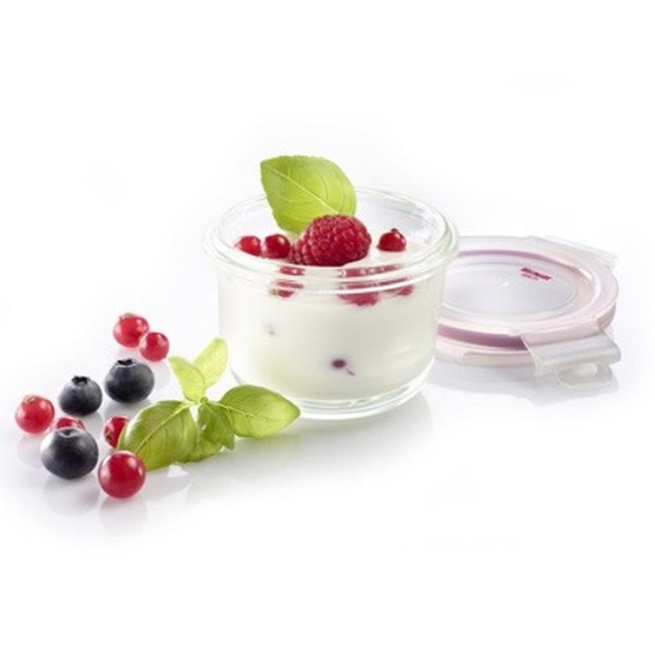 westmark-round-glass-food-storage-box150ml - Westmark Round Glass Food Storage Box 150ml