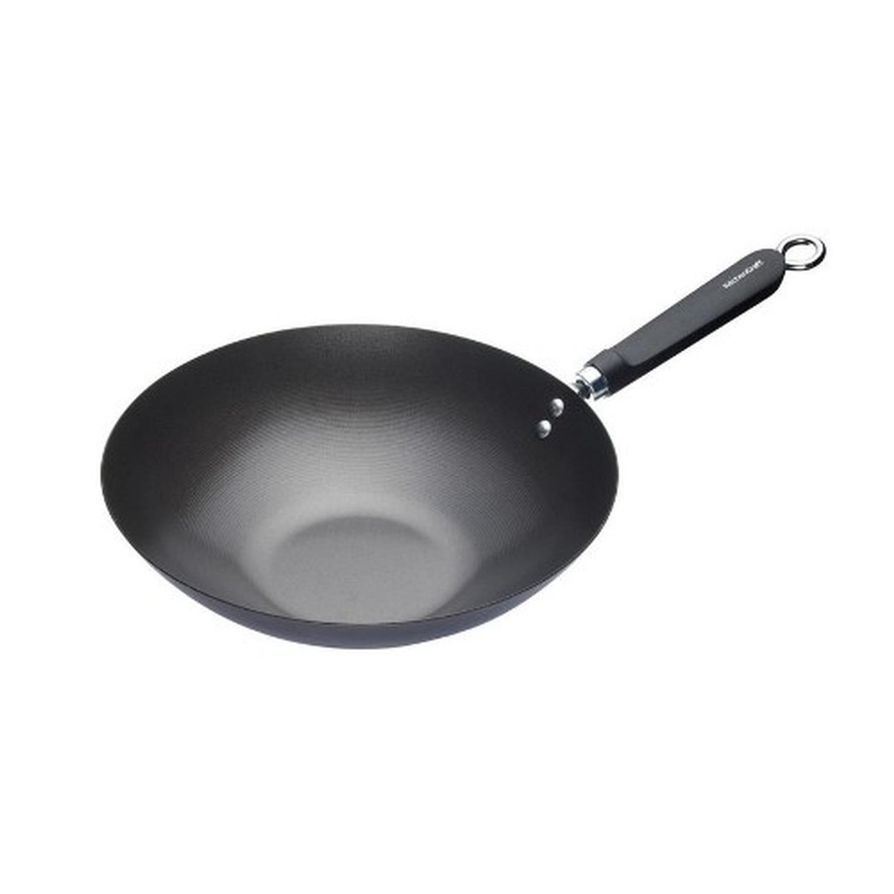 world-of-flavours-oriental-carbon-steel-non-stick-wok-30cm - World of Flavours Oriental Carbon Steel Non-Stick Wok 30cm