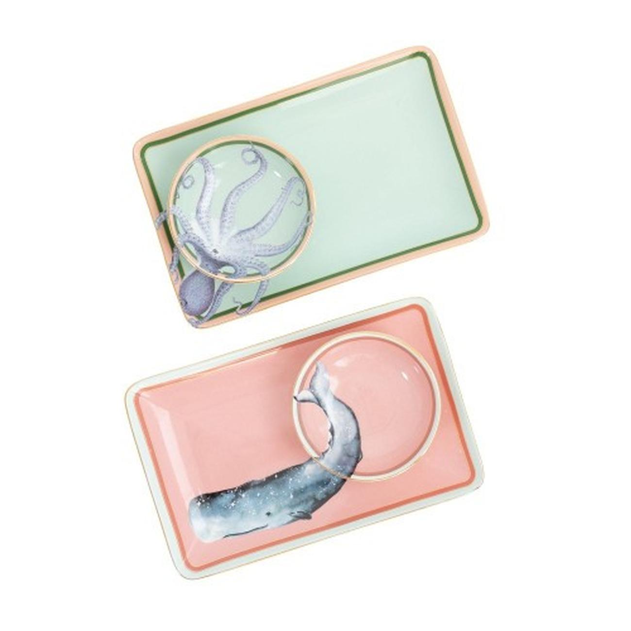ye-sushi-plate-with-dip-bowls-set-of-2 - Yvonne Ellen Sushi Plate With Dip Bowls Set of 2