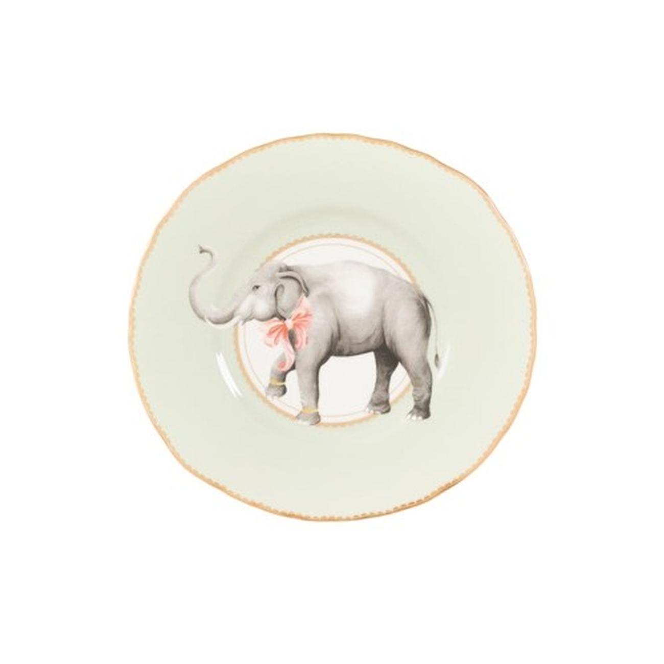 yvonne-ellen-elephant-sandwich-plate-23cm - Yvonne Ellen Elephant Sandwich Plate 23cm