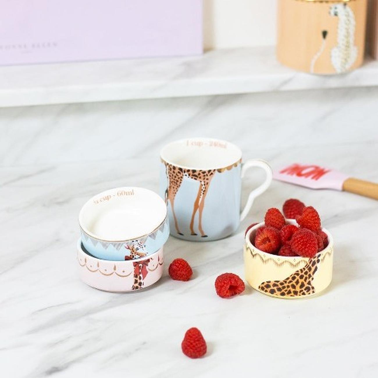 yvonne-ellen-stacking-measuring-cups - Yvonne Ellen Giraffe Stacking Measuring Cups 