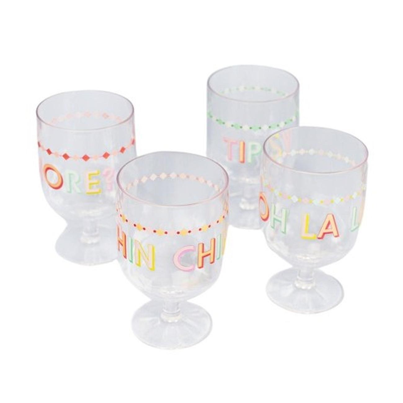 yvonne-ellen-plastic-wine-glasses-set-of-4 - Yvonne Ellen Picnic Wine Glasses Set of 4