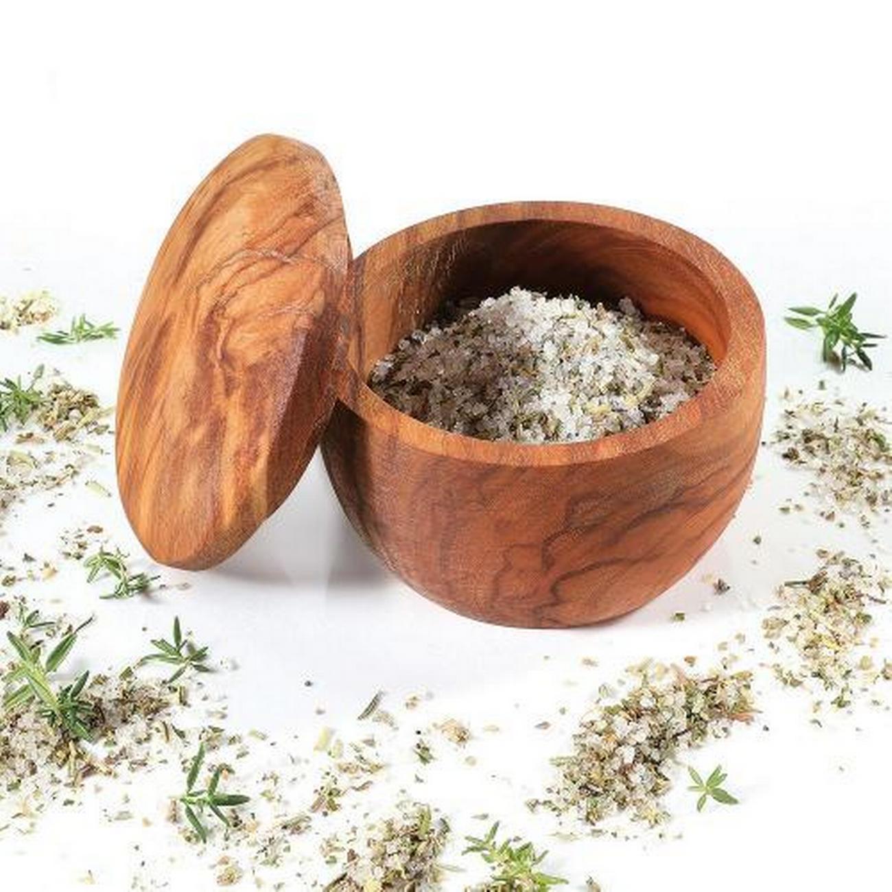 zassenhaus-olivewood-salt-pot-7cm - Zassenhaus Olivewood Salt Pot 7cm
