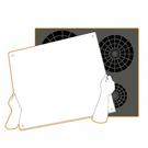 pebbly-tempered-glass-protective-worktop-for-hobs-57x50cm-black - Pebbly Tempered Glass Stovetop Protector Full Size Black