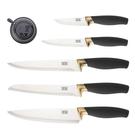 taylors-eye-witness-brooklyn-brass-5pc-kitchen-knives-set - Taylor's Eye Witness Brooklyn Brass 5pc Kitchen Knife Set