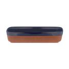 world-foods-terracotta-rectangular-dish-navy-25x17cm-typhoon - World Foods Terracotta Rectangular Dish Navy 25x17cm