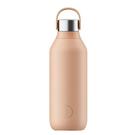 chillys-series-2-bottle-500ml-peach-orange - Chilly's Series 2 Water Bottle 500ml Peach