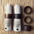 artisan-street-acacia-napkin-rings-4pc-set - Artisan Street Napkin Rings Set of 4