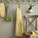 ulster-weavers-cotton-apron-gingham-yellow - Ulster Weavers Cotton Apron Gingham Yellow