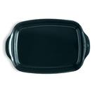 emile-henry-rectangular-baking-dish-large-navy-blue - Emile Henry Ocean Blue Rectangular Oven Dish Large