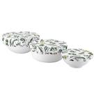 ladelle-cotton-reusable-stretch-bowl-covers-setof3-herbology - Ladelle Cotton Reusable Stretch Bowl Covers Set of 3 Herbology