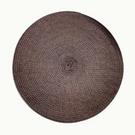 walton-ribbed-round-placemat-truffle - Walton & Co Circular Ribbed Placemat Truffle