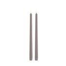 uyuni-led-slim-taper-canlde-sandstone-smooth - Uyuni Lighting Slim Taper Candle Sandstone Smooth Set of 2