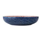 mikasa-blue-arc-bowl-21cm - Mikasa Blue Arched Pattern Stoneware Bowl