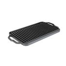 lodge-cast-iron-chef-double-burner-reversible-grill - Lodge Cast Iron Chef Double Burner Reversible Grill