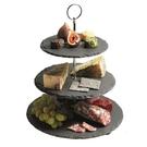 artesa-appetiser-3-tier-slate-cake-stand - Artesa Appetiser 3 Tier Slate Serving Stand