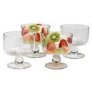 simplicity-set-of-4-individual-glass-trifle-bowls - Simplicity Set of 4 Individual Glass Trifle Bowls