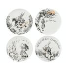 V&A-Alice-in-wonderland-set-of-4-side-plates - Alice In Wonderland Set of 4 Side Plates
