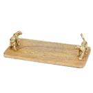artesa-rectangular-serving-board-gold-leopard-handles - Artesa Rectangular Serving Platter with Leopard Handles