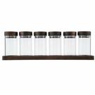 artisan-street-set-of-6-spice-jars-with-board - Artisan Street 6 Spice Jars & Board