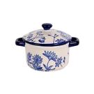 mini-round-casserole-dish-autumn-9x7x4cm - Autumn Blue Floral Mini Casserole Dish 7cm