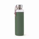 black-and-blum-glass-water-bottle-olive - Black & Blum Glass Water Bottle Olive