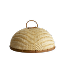 pebbly-natural-bamboo-food-cloche-30cm - Pebbly Bamboo Food Cover 30cm