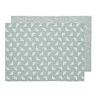 walton-bumble-bee-placemat-2pc-moss - Walton & Co Bee Placemat Moss 2pc