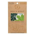 bees-3pc-medium-reusable-food-wraps - Bee's Wrap Forest Floor 5 Assorted Vegan Wraps
