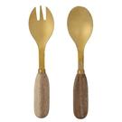 bloomingville-thina-acacia-salad-servers-gold - Thina Acacia Salad Servers Gold