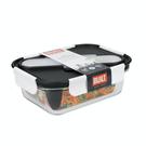 built-professional-900ml-glass-lunch-box-set-with-cutlery - Built Glass Lunch Box & Cutlery Set 900ml
