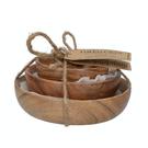 creative-tops-natural-wooden-bowls-set-of-3 - Creative Tops Natural Set of 3 Acacia Bowls