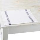 charvet-editions-linen-placemat-napkin-white-black-bon-appetit - Charvet Editions Linen Placemat-Napkin White, Black Bon Appetit