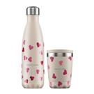 chillys-fruity-flex-bundle-bodil-jane-500ml-bottle-and-340ml-coffee-cup - Chilly's Fruity Flex Bodil Jane Gift Set 500ml Bottle & 340ml Coffee Cup