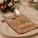 eddingtons-christmas-jute-sleeve-cutlery-holder-4pc - Christmas Jute Sleeve Cutlery Holder Set of 4