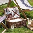 classic-fitted-picnic-basket-4-person - 4 Person Classic Fitted Picnic Hamper