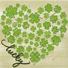 ihr-cocktail-napkins-lucky-heart-shamrock - IHR Cocktail Napkin Lucky Heart