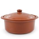 azofra-terracotta-casserole-with-lid-25cm - Azofra Terracotta Clay Pot 25cm