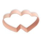 eddingtons-double-heart-cookie-cutter-pink - Eddingtons Pink Double Heart Cookie Cutter