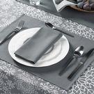 walton-storm-grey-napkins-cotton-4pc-set - Walton & Co Cotton Napkins Storm Grey Set of 4