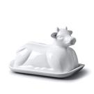 w-m-bartleet-sons-cow-butter-plate-and-lid-19cm - W M Bartleet & Sons Cow Butter Dish 19cm