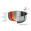 cristel-castel-pro-stainless-chefs-fry-pan-28cm - Cristel Castel'Pro Frying Pan