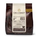 callebaut-811-dark-chocolate-chips-53-400g-bag - Callebaut No 811 Belgian Dark Chocolate 54.4% 400g